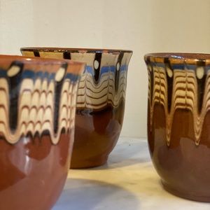Handmade terracotta cups - great for tequila cocktails!